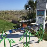 Neptune Beach closed sign