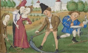 Illustration of Medieval Tenant Farmers