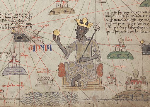 Drawing of Mali Empire ruler, Mansa Musa